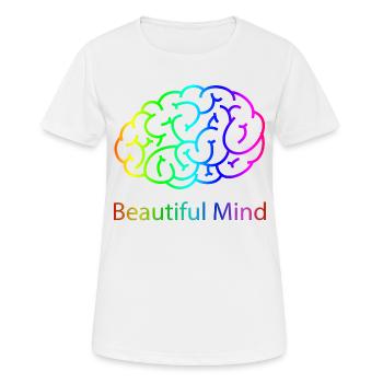 Beautiful Mind - Women's Breathable T-Shirt - white - Front - AI Model Female 172 dark (172cm)