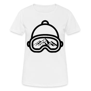 Snowboard Snowboarder - T-shirt respirant Femme - blanc - Devant - AI Model Female 172 dark (172cm)
