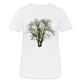 Arbre - T-shirt respirant Femme - blanc - Devant - AI Model Female 172 dark (172cm)