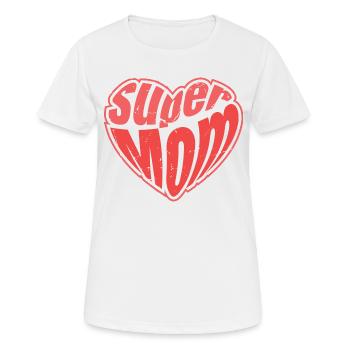 Supermom Mama Muttertag Hero - Frauen T-Shirt atmungsaktiv - Weiß - Vorne - AI Model Female 172 dark (172cm)