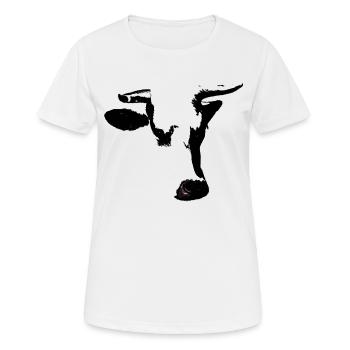 The Bull - Frauen T-Shirt atmungsaktiv - Weiß - Vorne - AI Model Female 172 dark (172cm)
