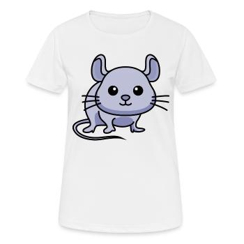 Mouse Comic Animal - Women's Breathable T-Shirt - white - Front - AI Model Female 172 dark (172cm)
