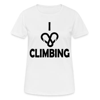 escalade - T-shirt respirant Femme - blanc - Devant - AI Model Female 172 dark (172cm)