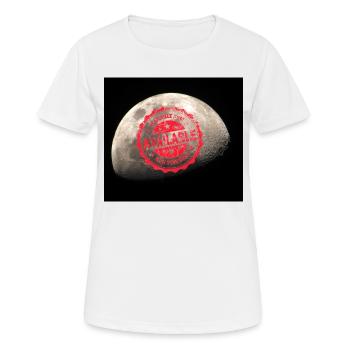 Moon, crescent, planet - Women's Breathable T-Shirt - white - Front - AI Model Female 172 dark (172cm)
