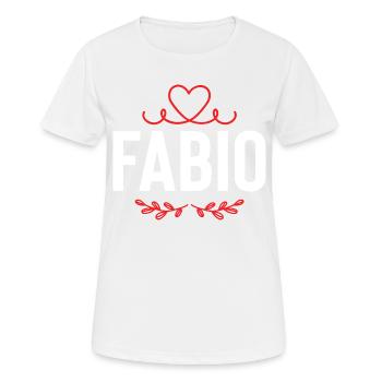 Fabio - T-shirt respirant Femme - blanc - Devant - AI Model Female 172 dark (172cm)