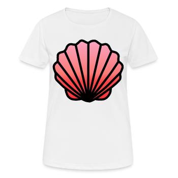 Illuminez votre journée avec un design de mollusques et crustacés roses - T-shirt respirant Femme - blanc - Devant - AI Model Female 172 dark (172cm)