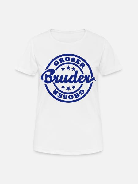 Großer Bruder - Frauen T-Shirt atmungsaktiv - Weiß