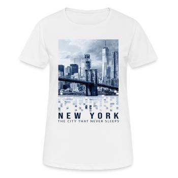 New York City Freiheitsstatue USA Souvenir NYC - Frauen T-Shirt atmungsaktiv - Weiß - Vorne - AI Model Female 172 dark (172cm)
