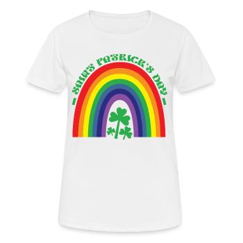 St. Patrick's Day - Frauen T-Shirt atmungsaktiv - Weiß - Vorne - AI Model Female 172 dark (172cm)