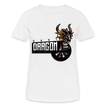 Dart Dragon Emblem - Frauen T-Shirt atmungsaktiv - Weiß - Vorne - AI Model Female 172 dark (172cm)