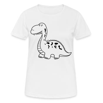 dino - Women's Breathable T-Shirt - white - Front - AI Model Female 172 dark (172cm)