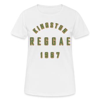 REGGAE 1967 - Frauen T-Shirt atmungsaktiv - Weiß - Vorne - AI Model Female 172 dark (172cm)
