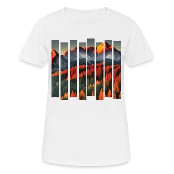 Hikers Hikes Mountains Hiking Hiking - Women's Breathable T-Shirt - white - Front - AI Model Female 172 dark (172cm)
