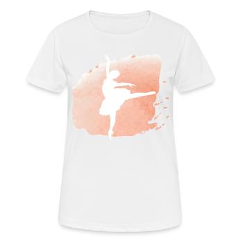 Danse Musique de danse - T-shirt respirant Femme - blanc - Devant - AI Model Female 172 dark (172cm)