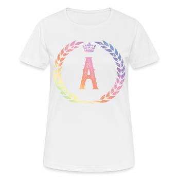 A letter wreath - Women's Breathable T-Shirt - white - Front - AI Model Female 172 dark (172cm)