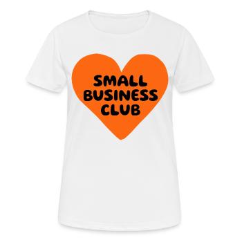 small business club - Frauen T-Shirt atmungsaktiv - Weiß - Vorne - AI Model Female 172 dark (172cm)