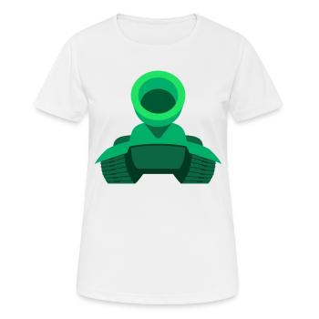 Tank Logo - Women's Breathable T-Shirt - white - Front - AI Model Female 172 dark (172cm)