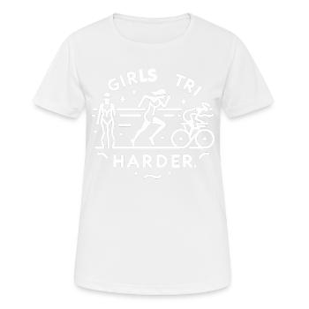 Filles Tri 10 - T-shirt respirant Femme - blanc - Devant - AI Model Female 172 dark (172cm)