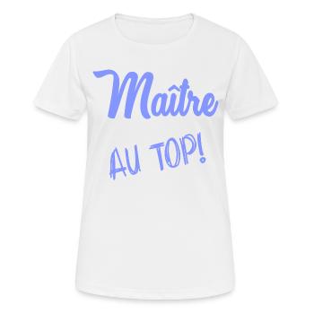 MASTER - Women's Breathable T-Shirt - white - Front - AI Model Female 172 dark (172cm)