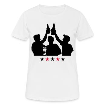 Junggesellenabschied Gruppe Jga - Frauen T-Shirt atmungsaktiv - Weiß - Vorne - AI Model Female 172 dark (172cm)