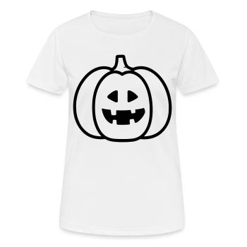 citrouille - T-shirt respirant Femme - blanc - Devant - AI Model Female 172 dark (172cm)