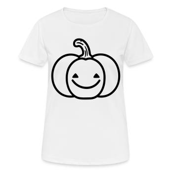 citrouille - T-shirt respirant Femme - blanc - Devant - AI Model Female 172 dark (172cm)