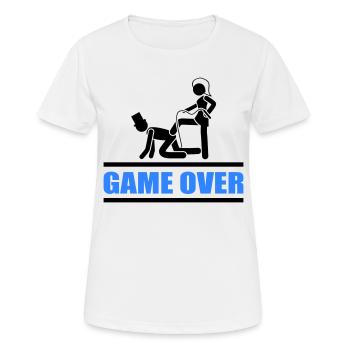 brautpaar game over - Frauen T-Shirt atmungsaktiv - Weiß - Vorne - AI Model Female 172 dark (172cm)