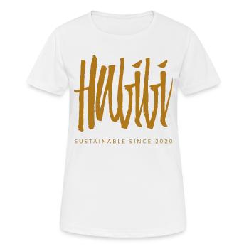 Habibi by MexxWolf - Frauen T-Shirt atmungsaktiv - Weiß - Vorne - AI Model Female 172 dark (172cm)
