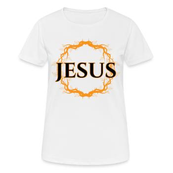 Bold JESUS Faith Tee - Women's Breathable T-Shirt - white - Front - AI Model Female 172 dark (172cm)