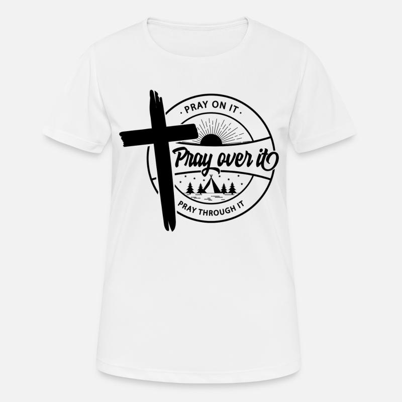 Pray about it - Women's Breathable T-Shirt - white
