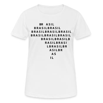 Brazil - Women's Breathable T-Shirt - white - Front - AI Model Female 172 dark (172cm)