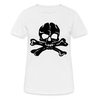 Skull - T-shirt respirant Femme - blanc - Devant - AI Model Female 172 dark (172cm)