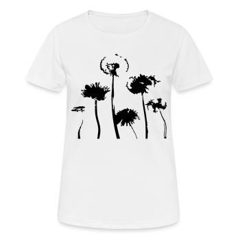 Pusteblume - Frauen T-Shirt atmungsaktiv - Weiß - Vorne - AI Model Female 172 dark (172cm)