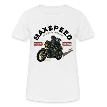 Cafe Racer Motorcycle Retro - Women's Breathable T-Shirt - white - Front - AI Model Female 172 dark (172cm)