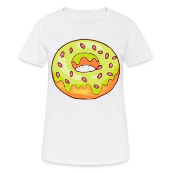 Donuts Confiserie Cookie Törtchen Kuchen Torten - Frauen T-Shirt atmungsaktiv - Weiß - Vorne - AI Model Female 172 dark (172cm)