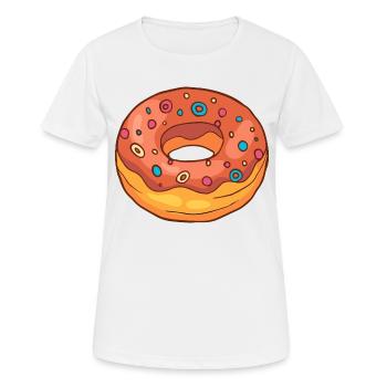 Donuts Confiserie Cookie Törtchen Kuchen Torten - Frauen T-Shirt atmungsaktiv - Weiß - Vorne - AI Model Female 172 dark (172cm)
