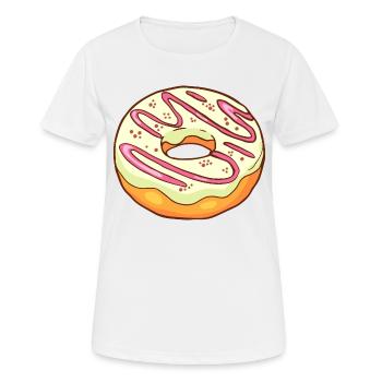Donuts Confiserie Cookie Törtchen Kuchen Torten - Frauen T-Shirt atmungsaktiv - Weiß - Vorne - AI Model Female 172 dark (172cm)