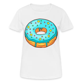 Donuts Confiserie Cookie Törtchen Kuchen Torten - Frauen T-Shirt atmungsaktiv - Weiß - Vorne - AI Model Female 172 dark (172cm)