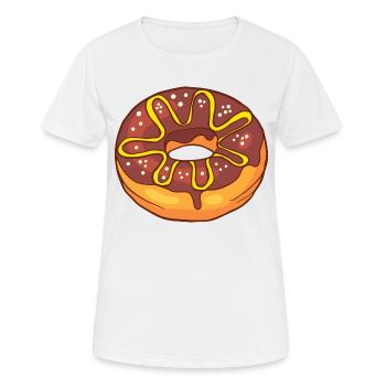Donuts Confiserie Cookie Törtchen Kuchen Torten - Frauen T-Shirt atmungsaktiv - Weiß - Vorne - AI Model Female 172 dark (172cm)