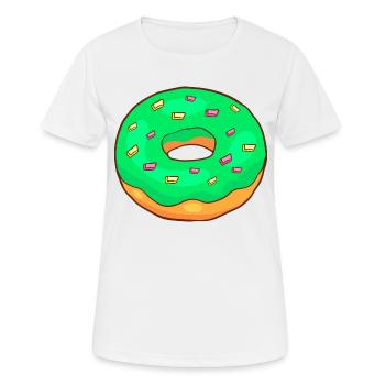 Donuts Confiserie Cookie Törtchen Kuchen Torten - Frauen T-Shirt atmungsaktiv - Weiß - Vorne - AI Model Female 172 dark (172cm)