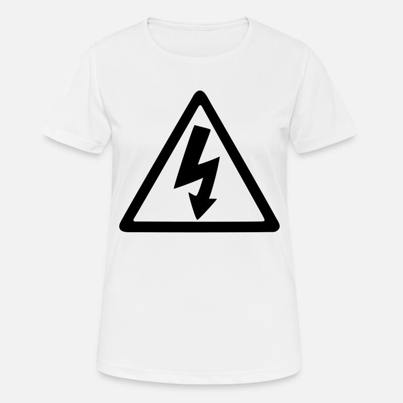 Blitz - Frauen T-Shirt atmungsaktiv - Weiß