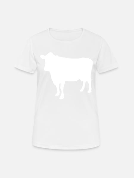 cow - Women's Breathable T-Shirt - white