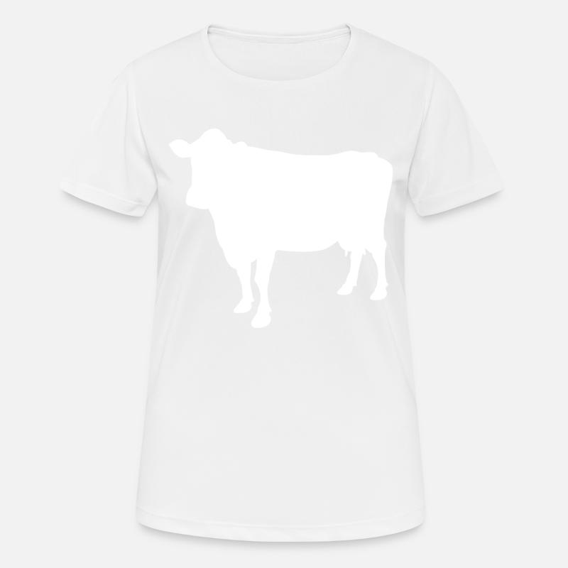 cow - Women's Breathable T-Shirt - white