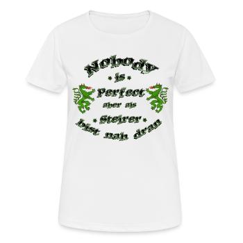 Styrie - T-shirt respirant Femme - blanc - Devant - AI Model Female 172 dark (172cm)