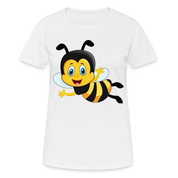 Biene süss niedlich Geschenk - Frauen T-Shirt atmungsaktiv - Weiß - Vorne - AI Model Female 172 dark (172cm)