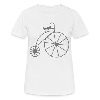 Vintage Rad - Frauen T-Shirt atmungsaktiv - Weiß - Vorne - AI Model Female 172 dark (172cm)