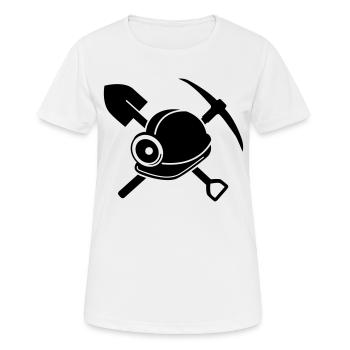miner - Women's Breathable T-Shirt - white - Front - AI Model Female 172 dark (172cm)