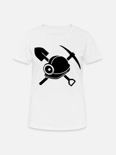 miner - Women's Breathable T-Shirt - white