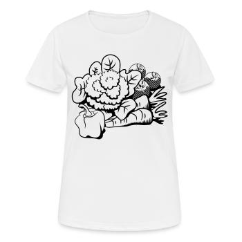 vegetable cauliflower - Women's Breathable T-Shirt - white - Front - AI Model Female 172 dark (172cm)