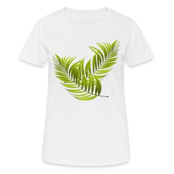 palmier - T-shirt respirant Femme - blanc - Devant - AI Model Female 172 dark (172cm)